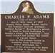 Charles P Adams Historical Marker