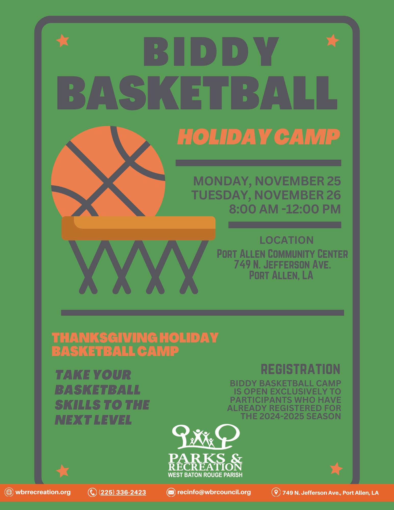 Thanksgiving Camp 2024