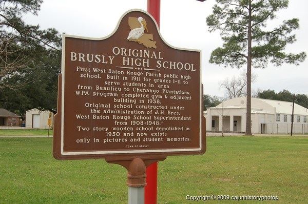 Original Brusly High School  Historical Marker